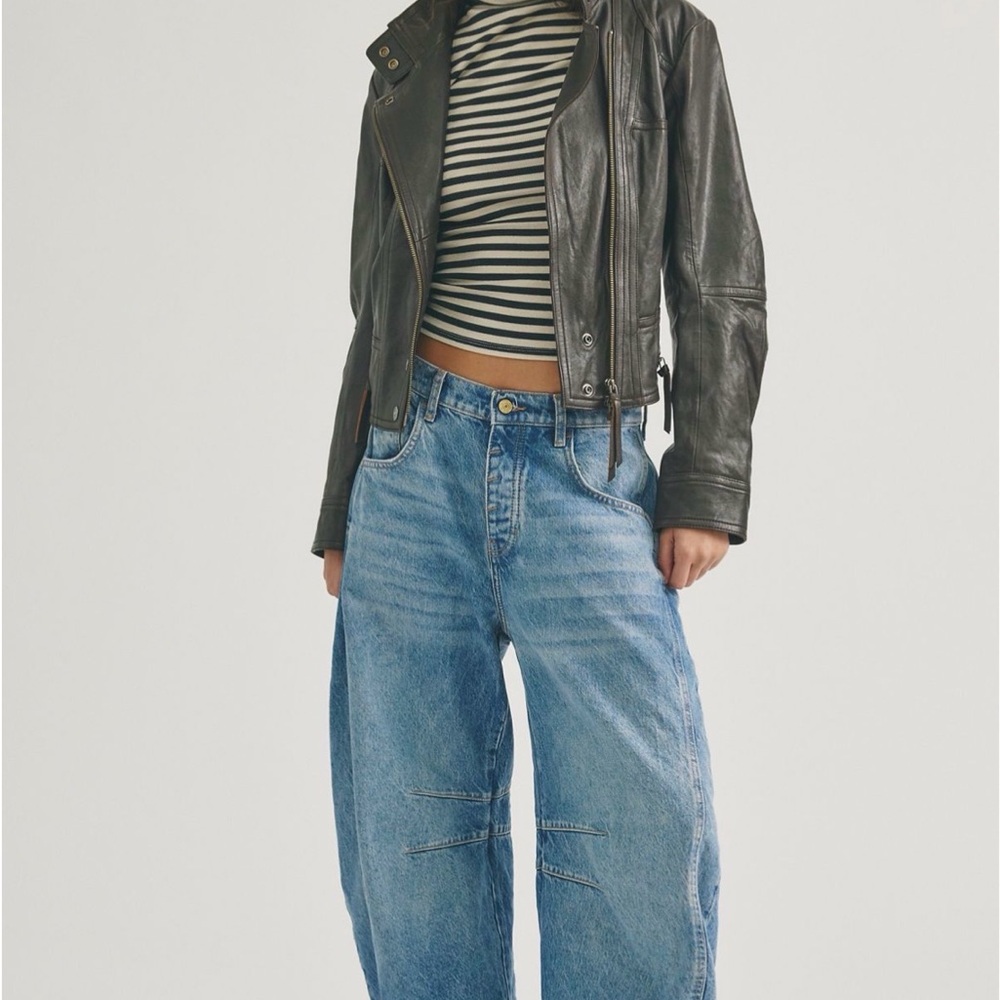We The Free Good Luck Midrise Barrel Jean